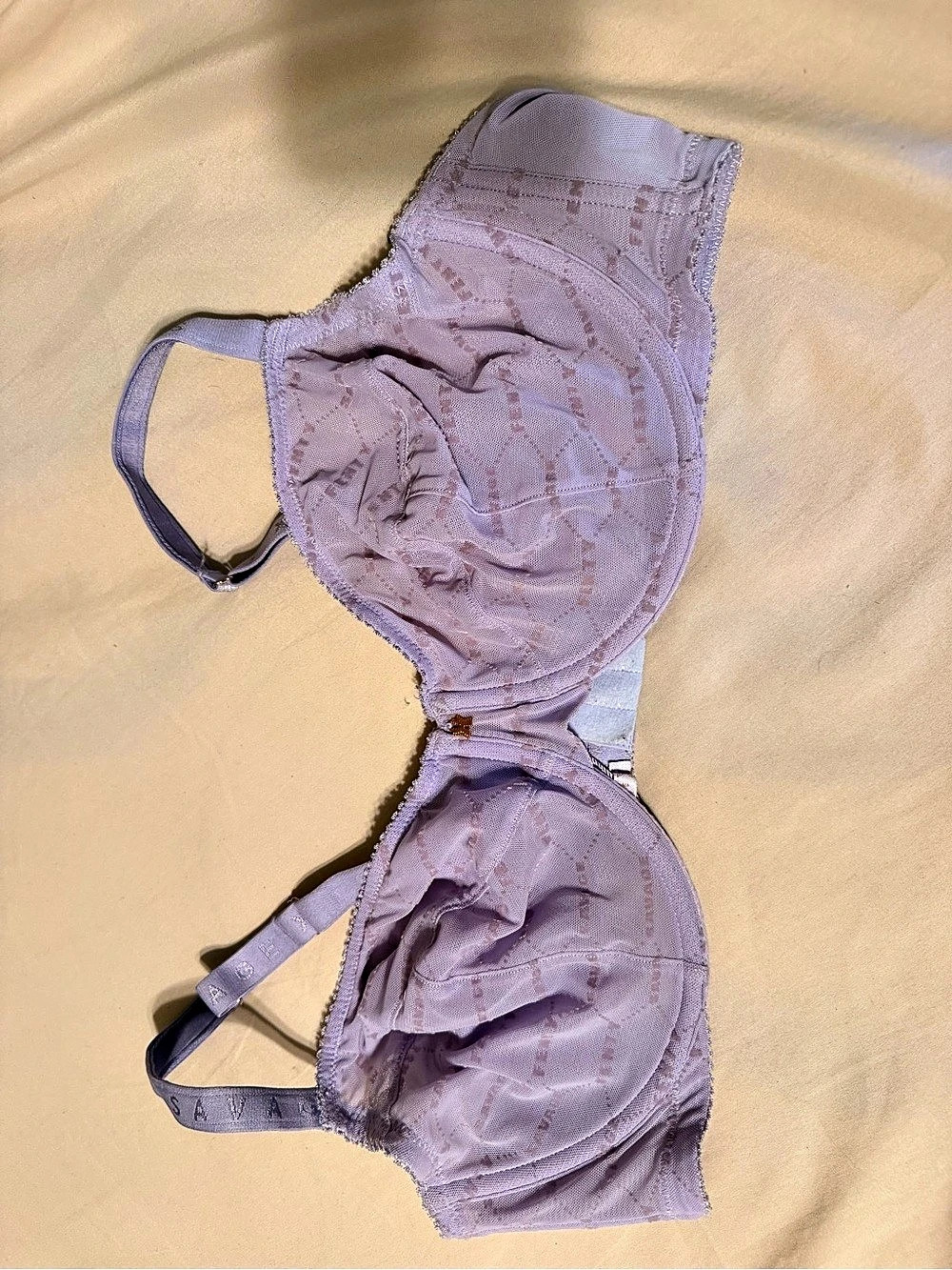 Savage X Fenty Lace Underwire Bra Purple 32C